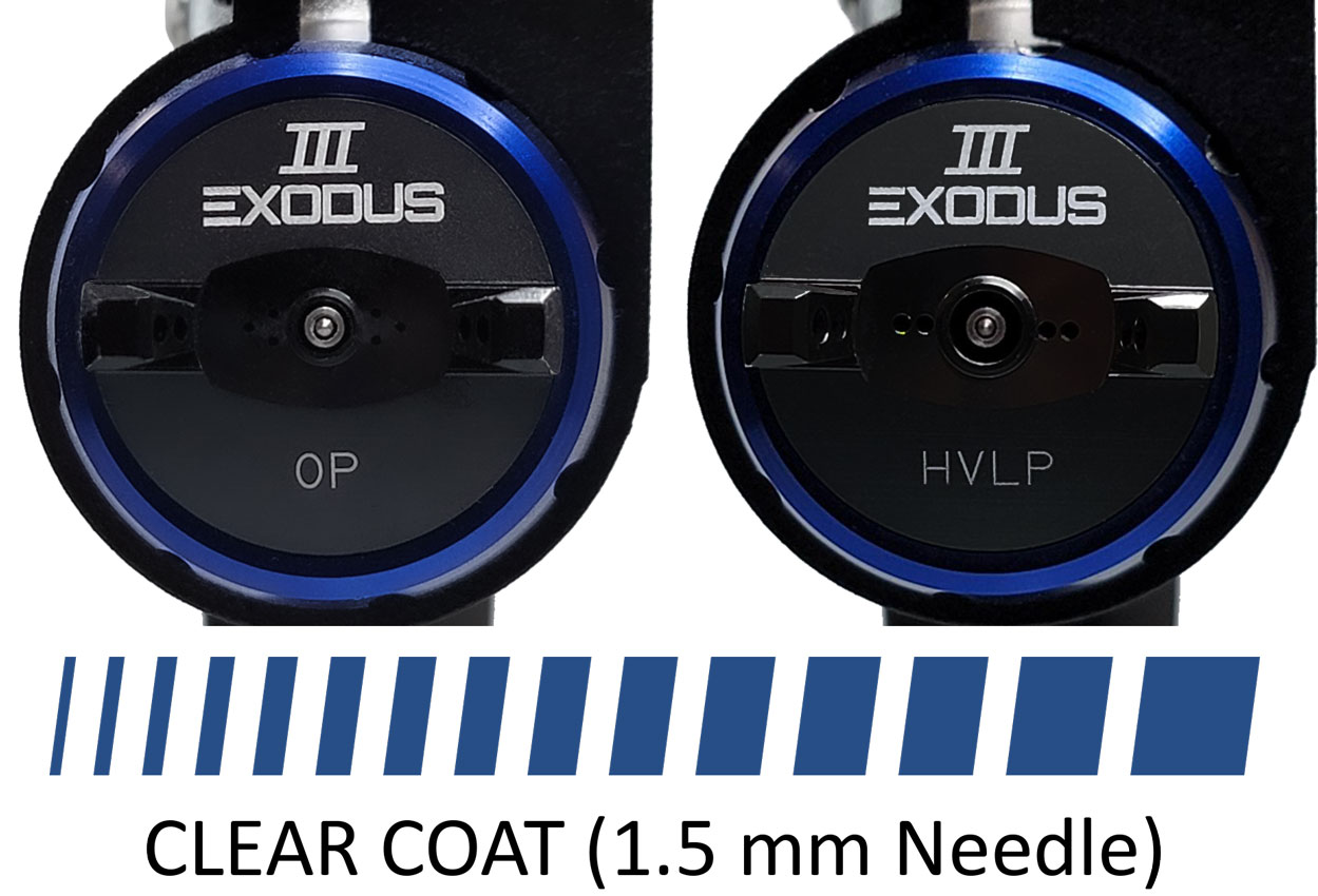 Exodus clear coat air cap hvlp and OP systems